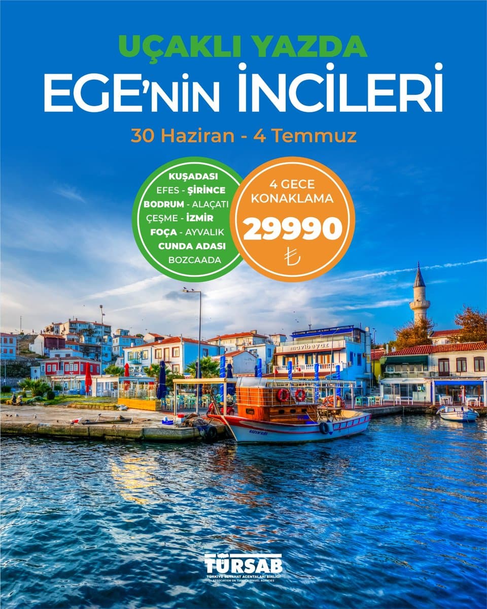 Uçaklı Yazda Ege'nin İncileri Turu